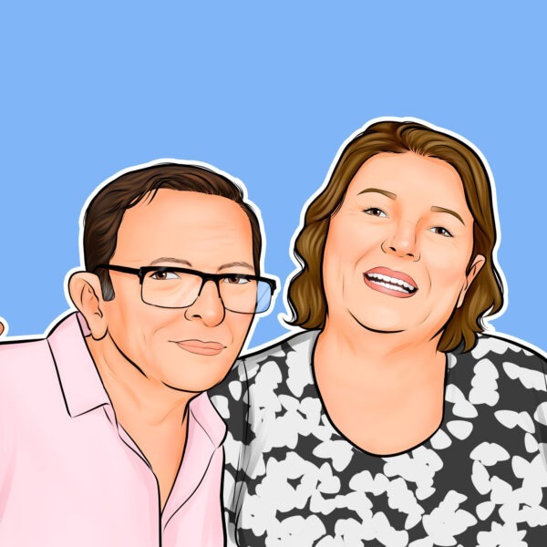 Caricatura de Casal / Pai e Mãe